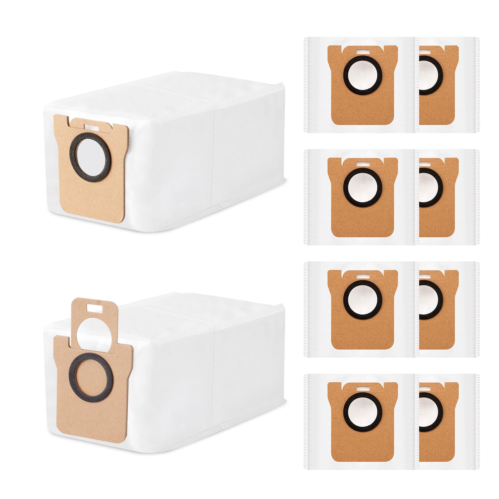 Chyodi 10 Stück Staubbeutel Zubehör für Xiaomi X20 Max/ L10 Ultra / L20 Ultra & Xiaomi X10+ / X20+/X20 Plus/X10 Plus/Dreame L10s Ultra Saugroboter, 2,5L Beutel Große Kapazität Ersatzteile
