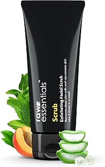 Scrub, Exfoliating Face Scrub, 100g, Apricot Granules, With Natural Aloevera Liquid & Menthol Cooling, All skin types