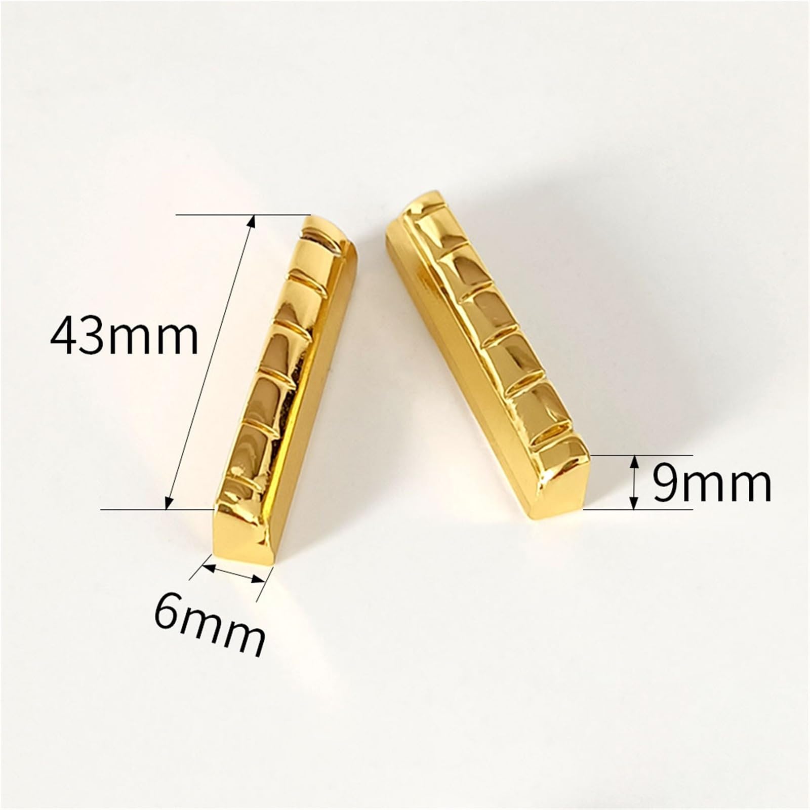 Dado Chitarra Accessori Per Strumenti Musicali A 6 Corde Dado In Ottone E Foglio Chitarra Folk/classica Da 43/72 Mm(74 mm)