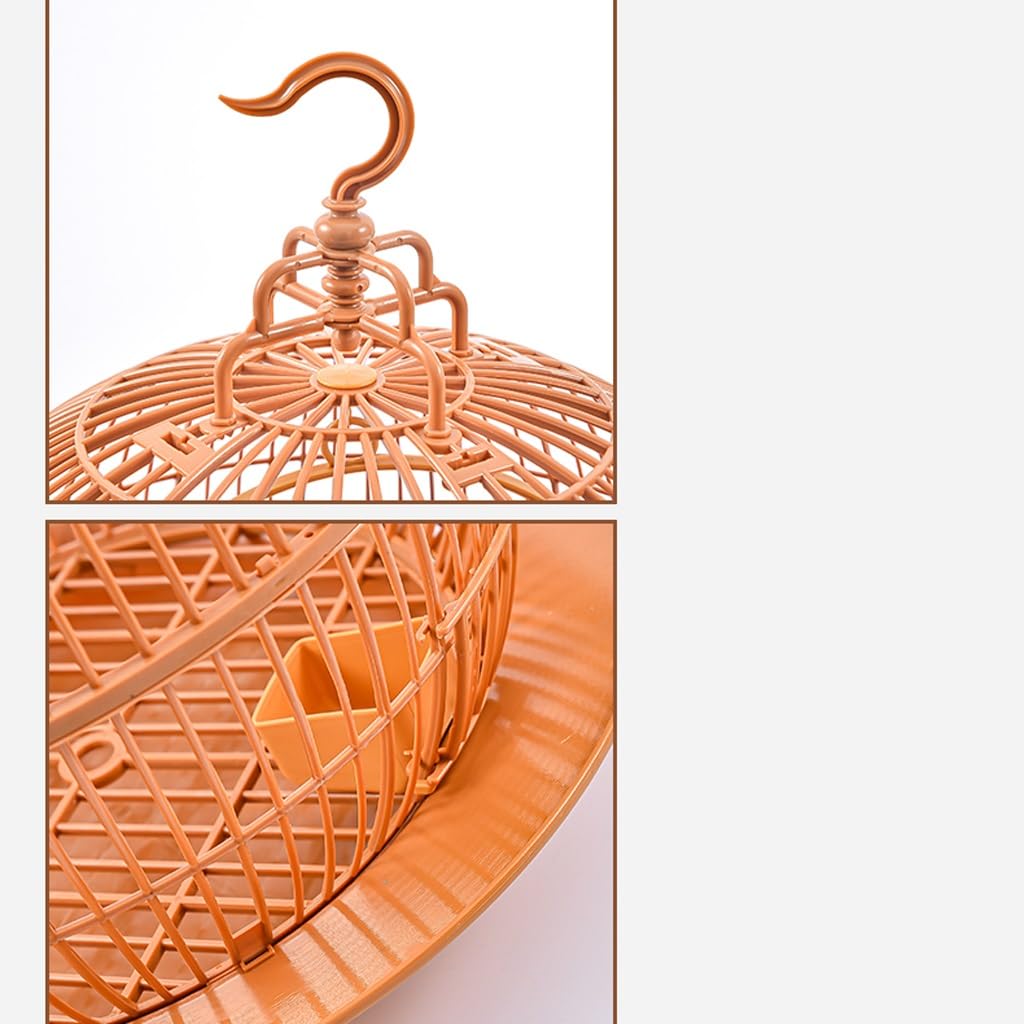 La Gabbia Per Uccelli Gabbia for uccelli sferica in stile europeo Fondo con vassoio Gabbia for uccelli Decorazione Gabbia ornamentale Piccola gabbia for uccelli pappagallo Gabbia Per Parrocchetti