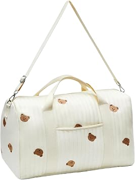Diaper bag Tote,Large Hospital Bag for Mommy,Bear Baby Stroller Storage Bag