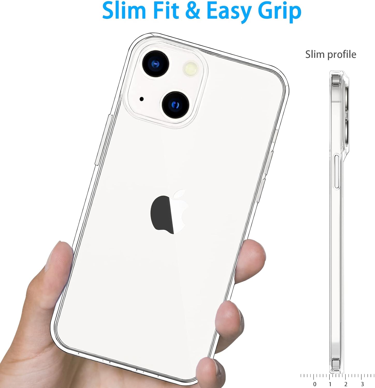 JJGoo Compatible with iPhone 14 Plus Case Clear, Transparent Soft Shockproof Protective Slim Thin Bumper Cover Phone Case for iPhone 14 Plus - 6.7 inch 2022