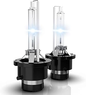IWANU D2S HID Headlight Bulbs,White 6000K 35W Xenon Led Headlight Bulb 350% Brightness for Low Beam Replacement Bulbs 12V D2S Headlight for Car Pack of 2 (DS2-6000K)