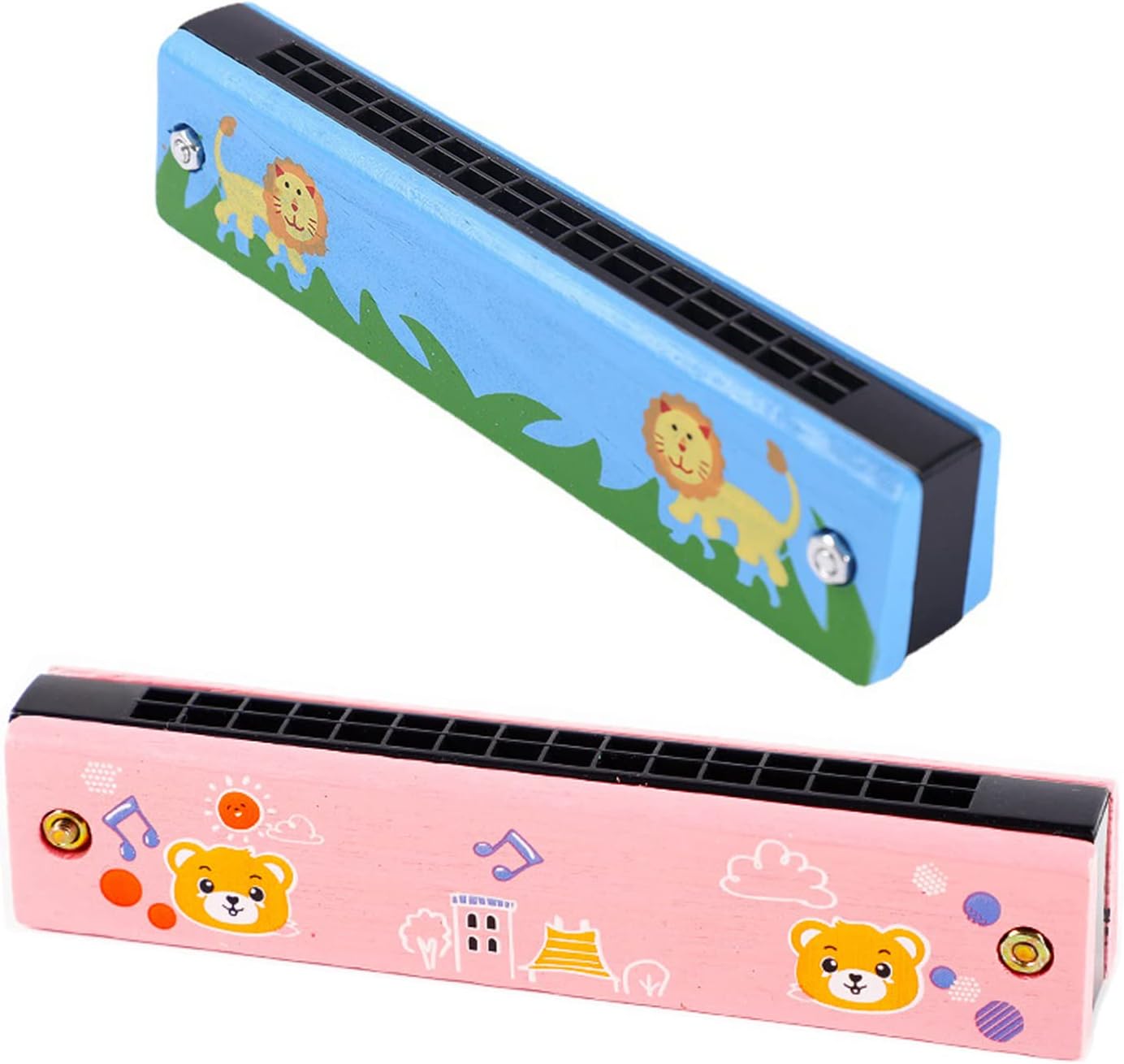 2 pcs Harmonica for Children FAMILIO16 Hole Harmonica Diatonic