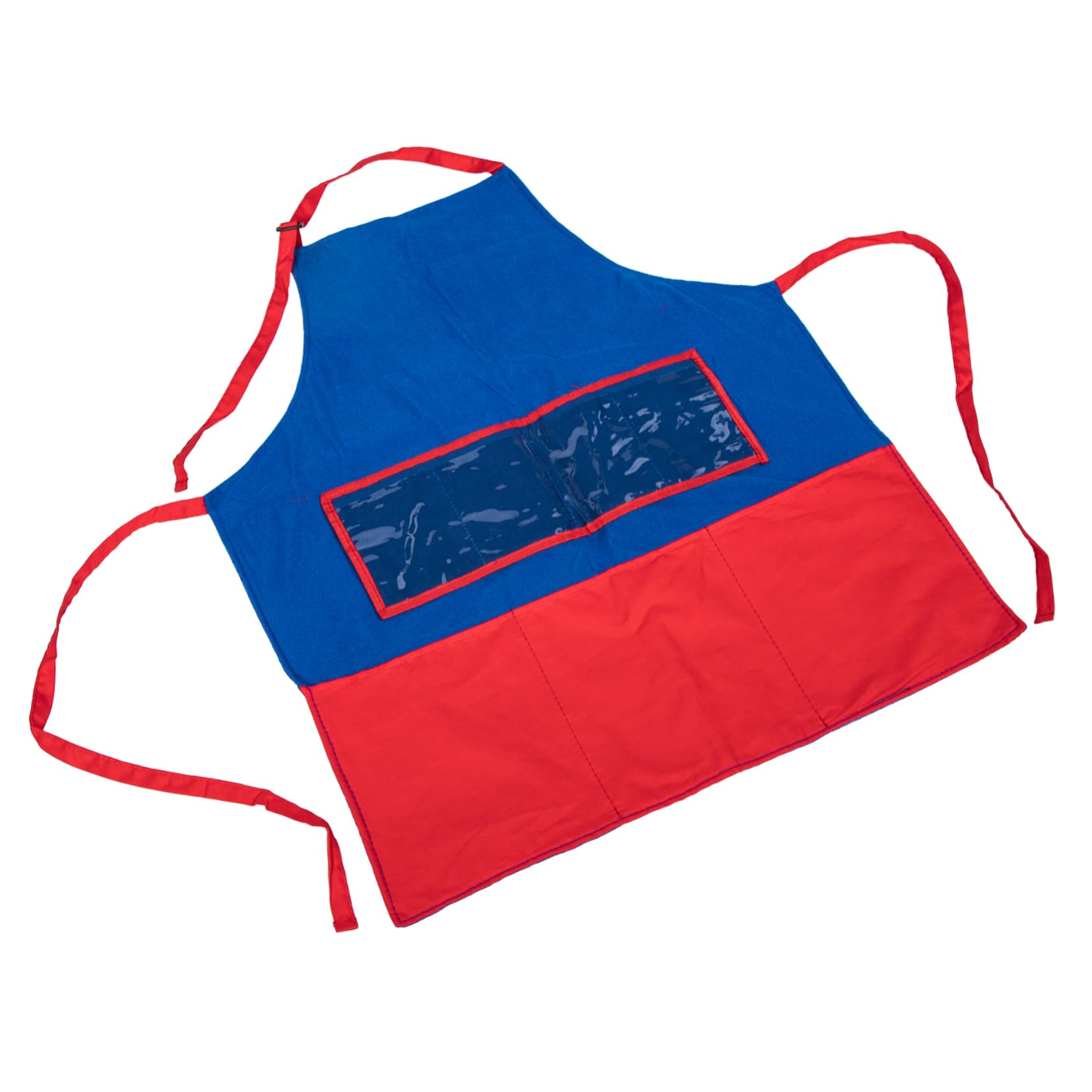 COLLBATH Delantal de Fieltro para Enseñar con Bolsillo, Delantal de Maestra de Jardín de Infantes para Usar con Cuentos Ilustrados