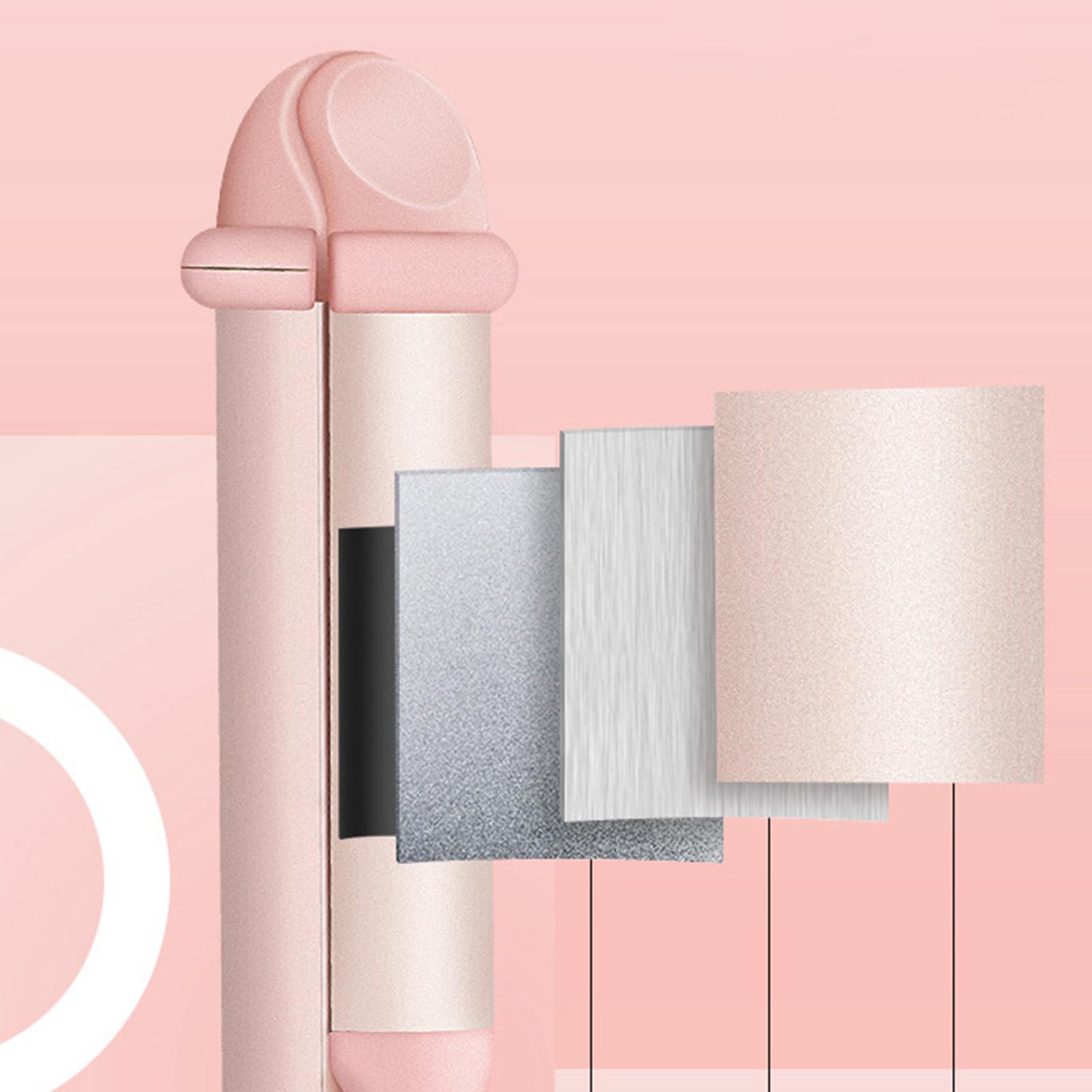 Mini bezprzewodowa lokówka, lokówka ładowana przez USB, przenośna lokówka z ogrzewaniem w 3 temperaturach, mini bezprzewodowa lokówka do włosów, do użytku na mokro i na sucho