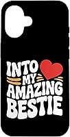 Vista 1 de Amazing Bestie BFF Friendship Connection True Red Heart Fun Case for iPhone 16