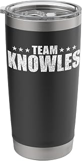 Knowles Surname Family Birthday Knowles Lastname Couple Stainless Steel Insulated Tumbler