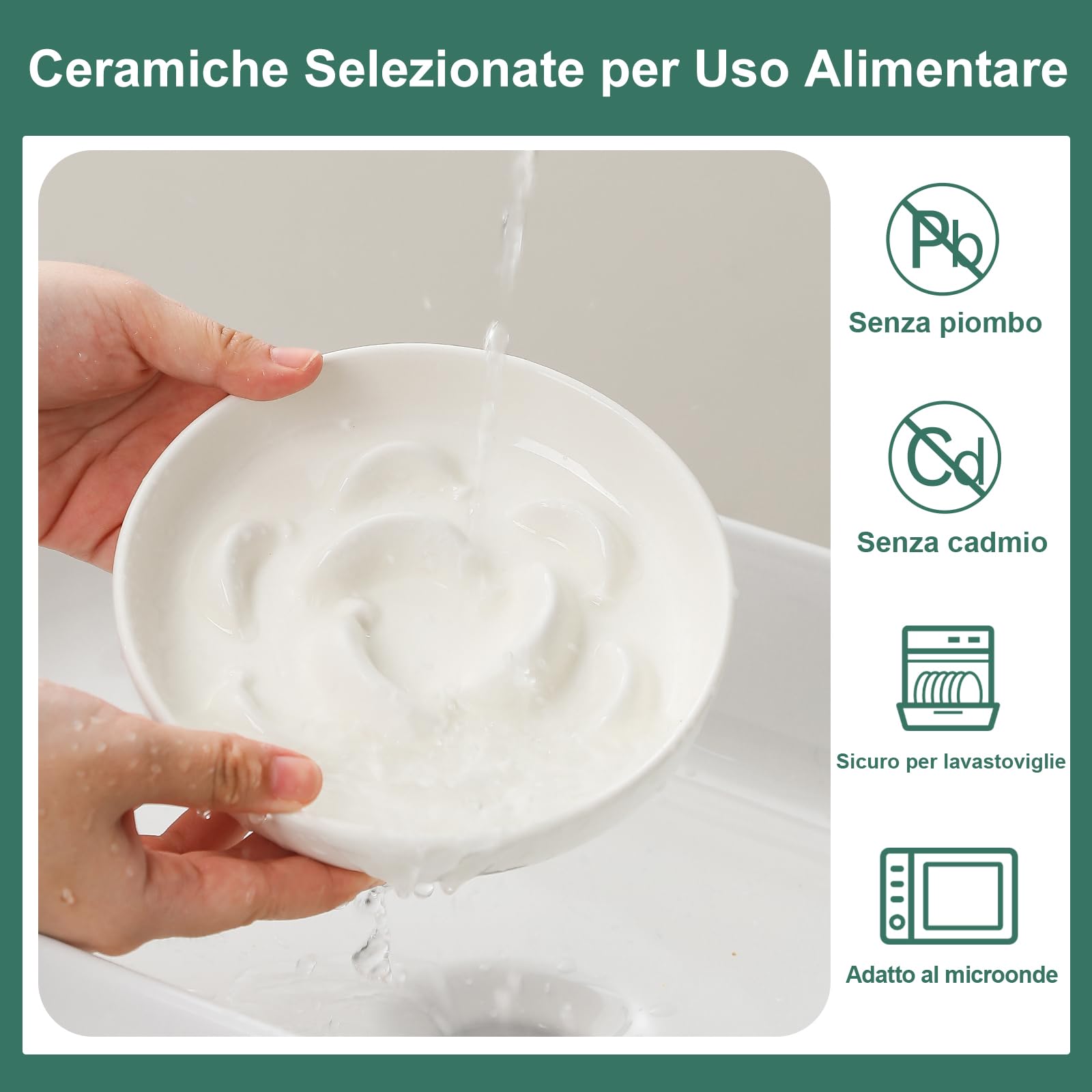 Ciotola Anti Ingozzamento Per Gatti - Melamina, Alimentazione Lenta, Lavabile In Lavastoviglie, Avorio