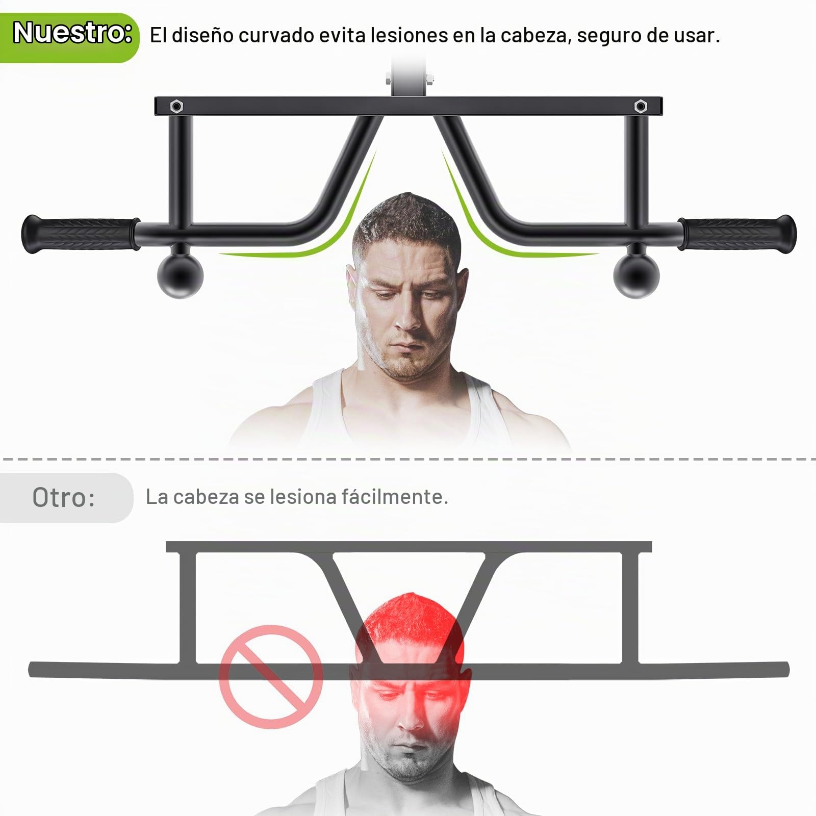 Kipika Barra de dominadas resistente para montaje en pared, multifuncional, bandas de dominadas ajustables para dominadas, entrenamiento corporal, gimnasio, sistema de saco de boxeo, bandas de