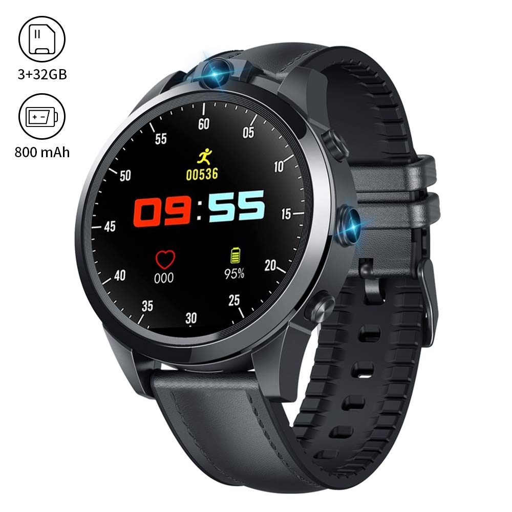 Smartwatch, Reloj Inteligente Llamada LTE Dual Cámara 5MP + 5MP ...