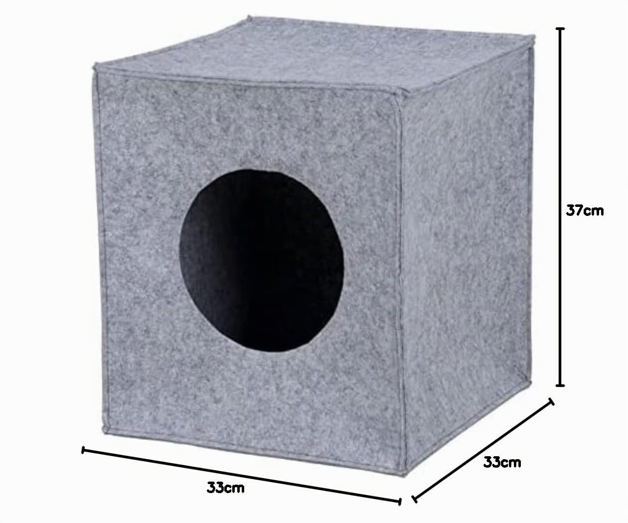 TRIXIE Abri Douillet Anton pour Chat Gris 33 x 33 x 37 cm