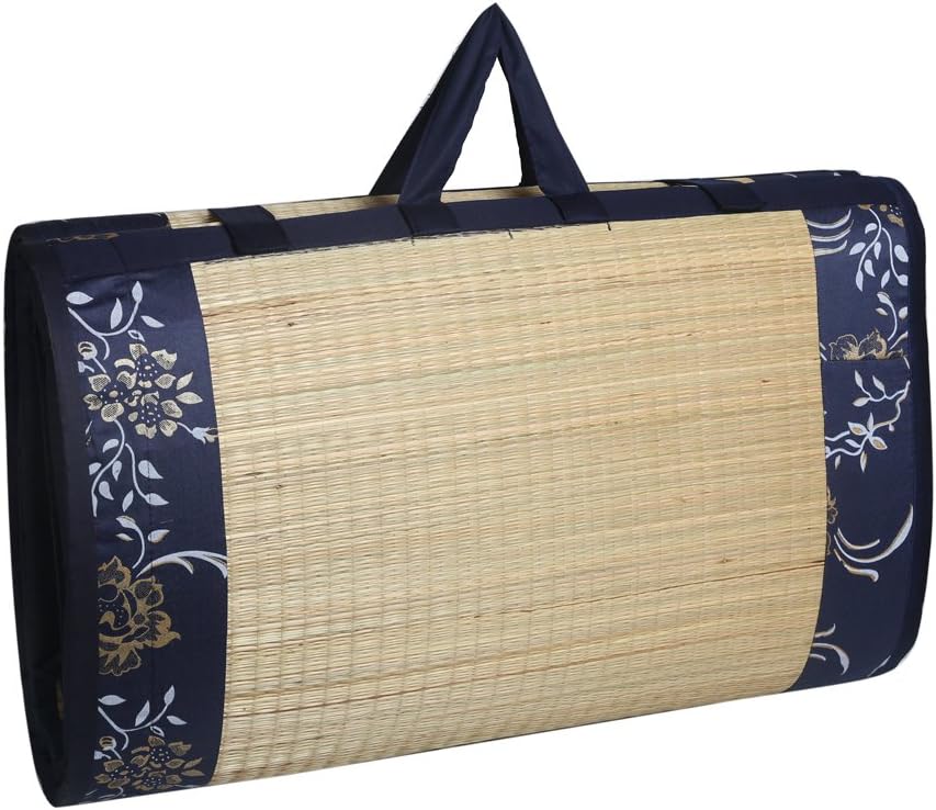 CRAFT OF INDIA Cushion Sleeping Mat Happy Sleeping River Grass Foldable Easy Hand wash 6fitX6fit