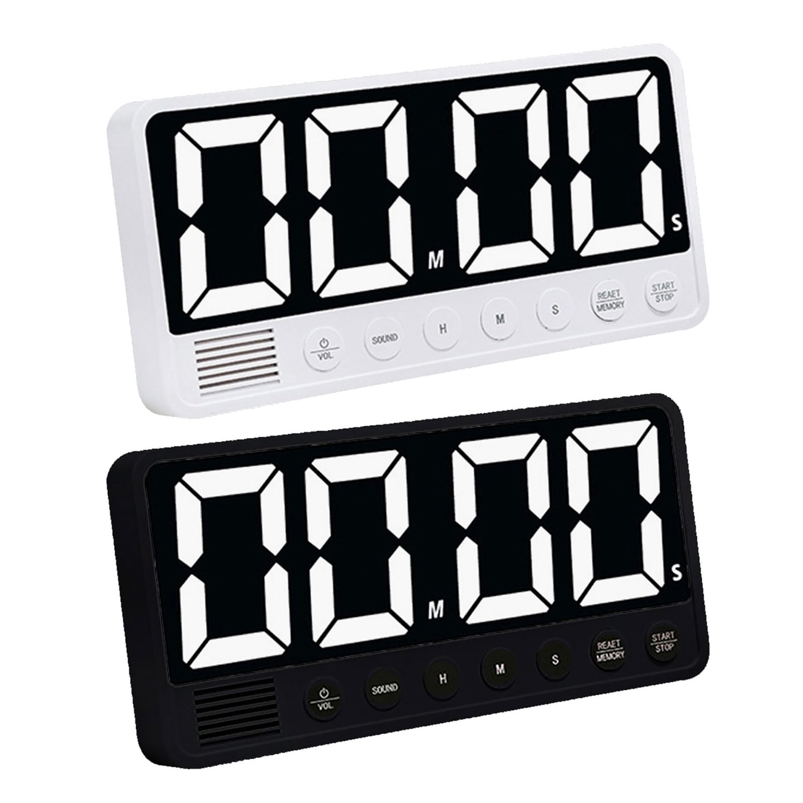 Grand écran LED Minuterie Comptage Haut / Bas pour Salle de Classe Maison Tablette Magnétique Minuterie Cooking Digital Minuterie Chronomètre