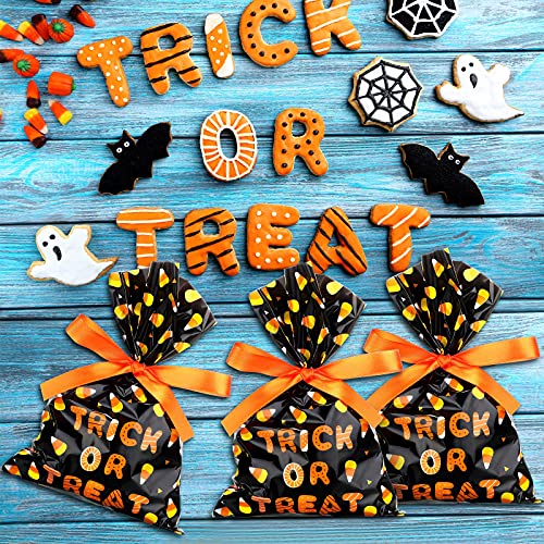 Tenare OH-TENARE-388494 100 Pcs Halloween Cellophane Treat Bags Plastic Goodie Candy Bags Corn Wrapped Gift Loot Bags thumb #4