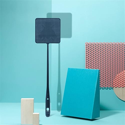 Miniatura 6 de ECOESPTI Matamoscas de mango largo, 3 matamoscas de mango largo, matamoscas de plástico duradero con pinzas