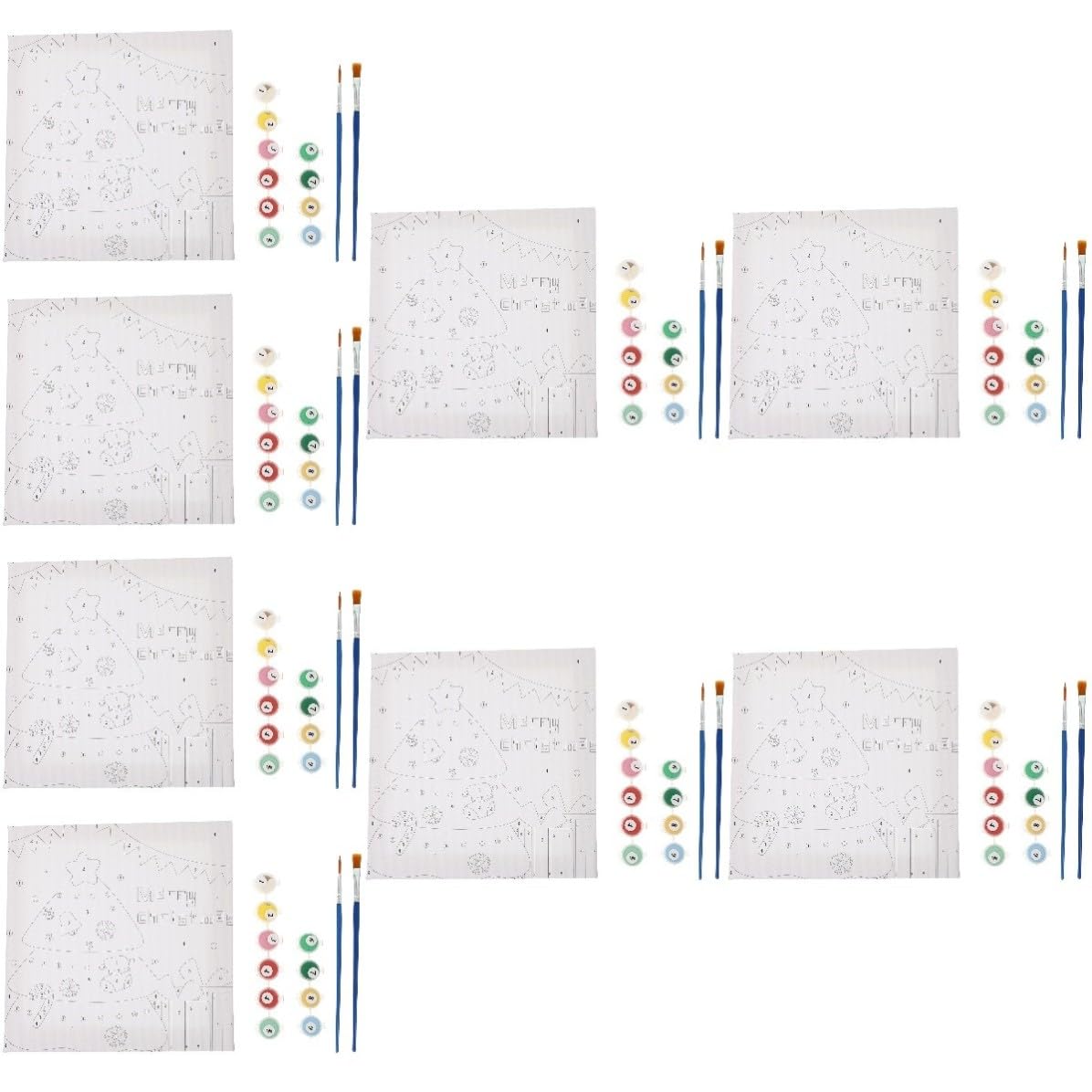 BESPORTBLE 8 Boîtes Peinture Numérique de Noël pour Garçon et Filles, Kit