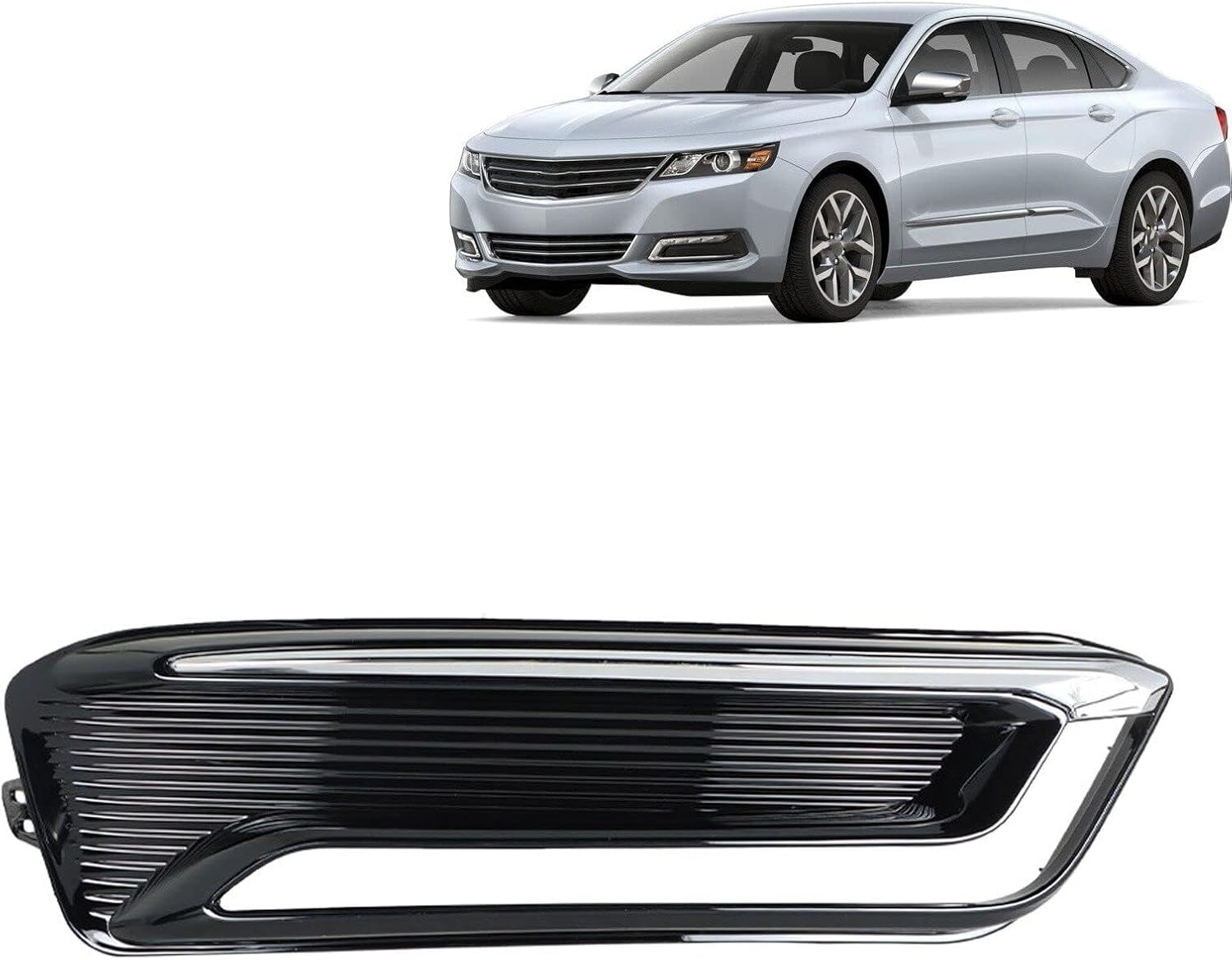Fog Light Cover Bezel Driver Side Replacement for Impala LTZ 2014 2015 2016 2017 2018 2019 2020