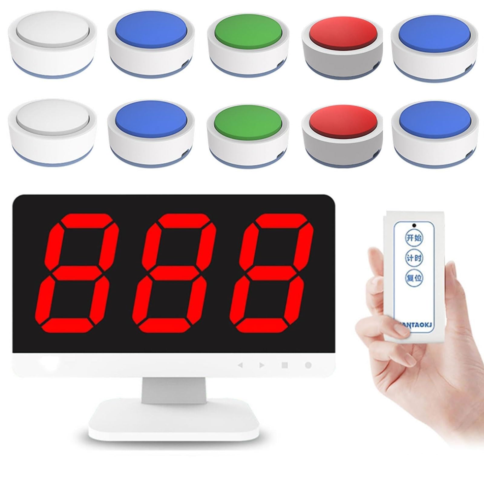 Gioco a quiz wireless - Sistema interattivo con modalità di risposta multipla e telecomando per spettacoli e attività educative