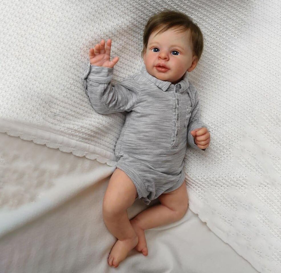 iCradle Lovely Realistic Reborn Baby Dolls 23 Inch 57cm Reborn Toddler Doll Real Life Newborn Baby Doll Toy Gift for Age 3+