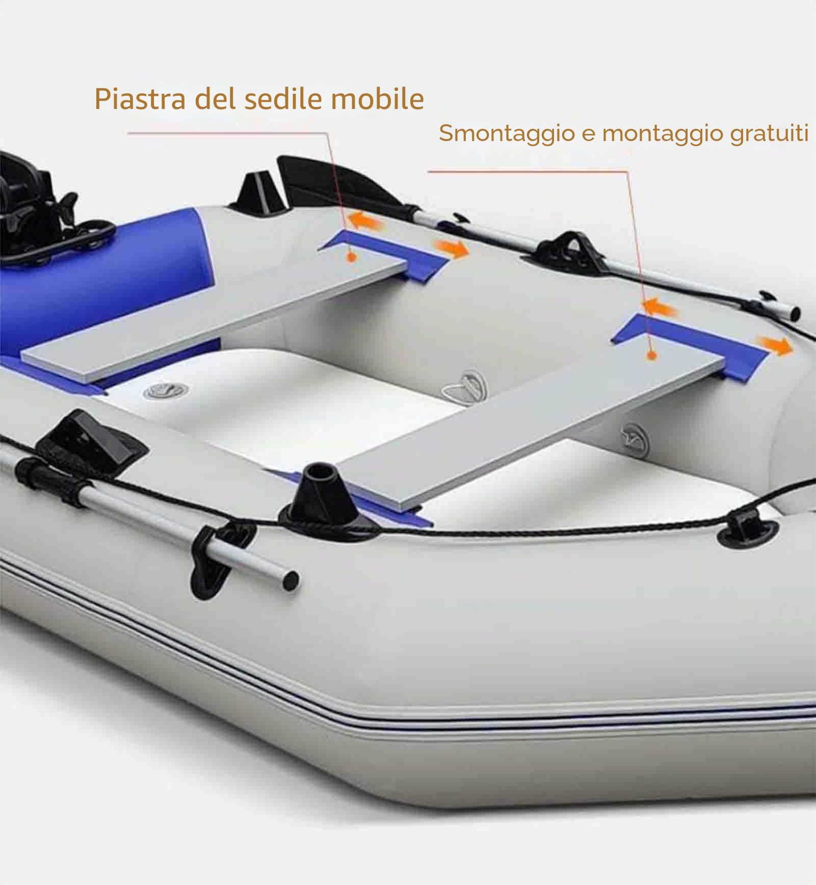 FJAUOQ Gommone Gonfiabile Canotto per 2 3 4 5 Persone Robusto Fiume Lago Mare Barca a Remi da Pesca Sport Canottaggio Zattera Diversi Modelli