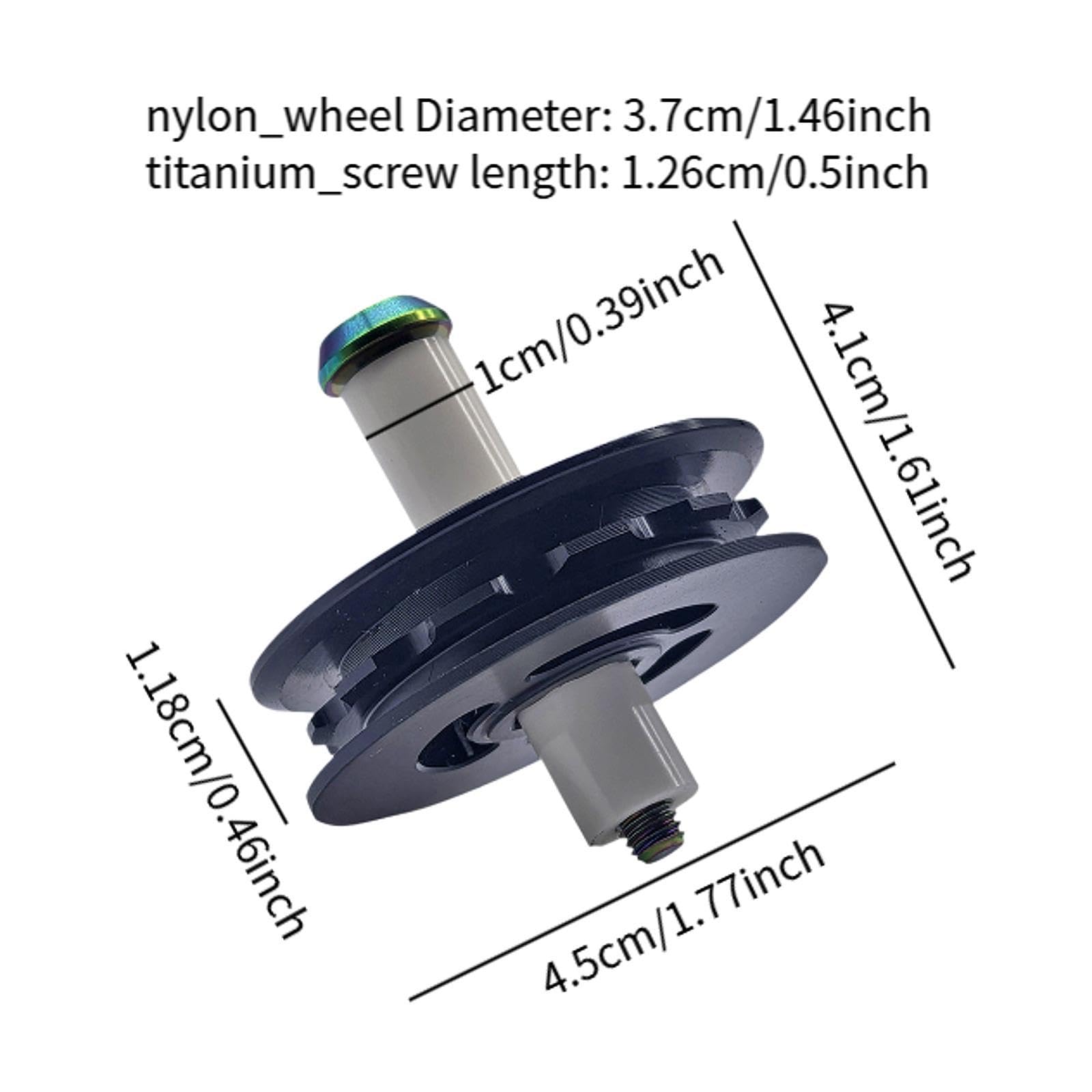 kowaku Bike Chain Tensioner Guide Wheel Shaft,Component,Easy to Install for Folding Bike Maintenance Study Bicycle Chain Press Parts