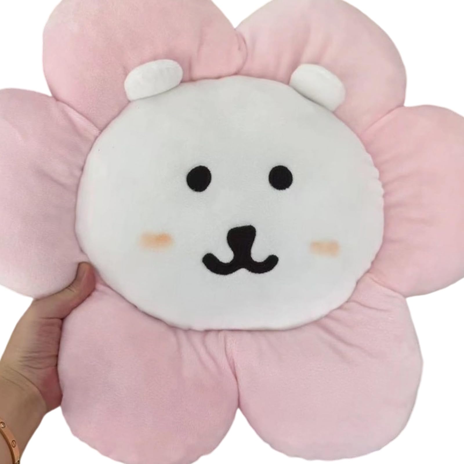 Buxuaaaa Plushes Flower Pattern Floor Cushions for Nursery Bedroom Sofa Supportive Seat Pillows 45x45cm Kids Room Decoration Cushions