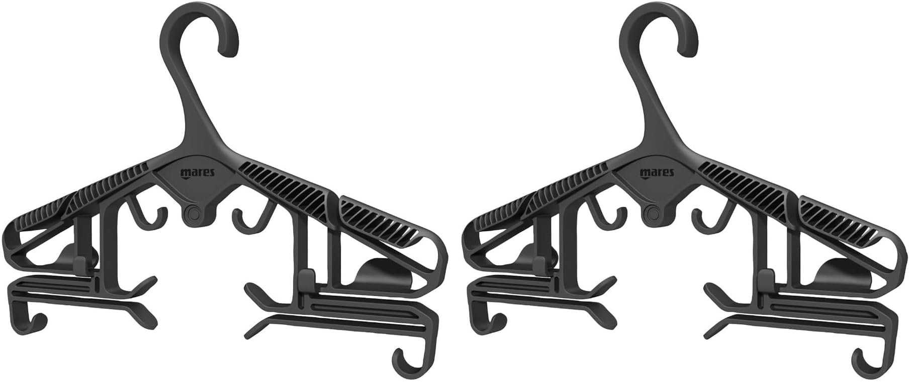Mares Erwachsene Universal Hanger Mehrzweckbügel, Schwarz, Einheitsgröße (Packung mit 2)