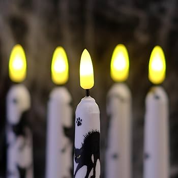 Amazon.com: NONNO & ZGF Halloween 6 Pack Flameless White