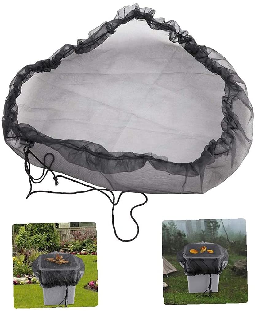Regolabile Rain Barrel Net Mesh Cover Weather Water Butt