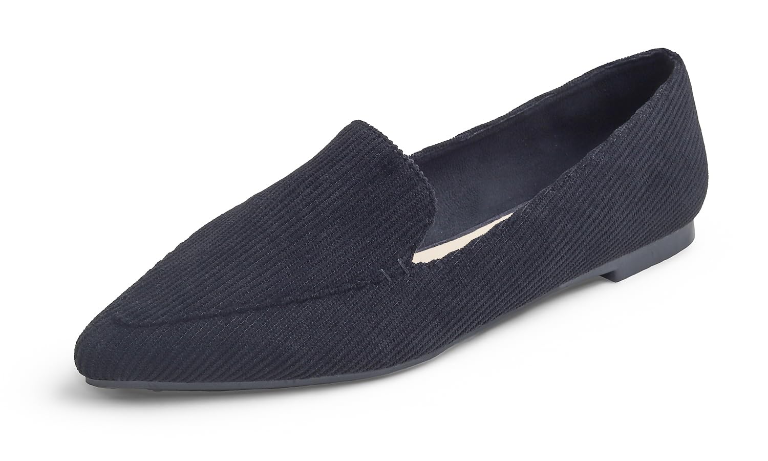 FEVERSOLE Women's Loafer Flat Pointed Fashion Slip On Comfort Soft Driving Office Flats