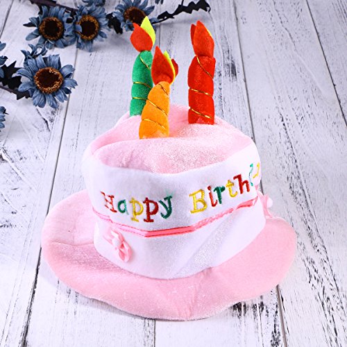 Chapéu infantil Happy Birthday para crianças com chapéu de fantasia infantil de bolo de aniversário