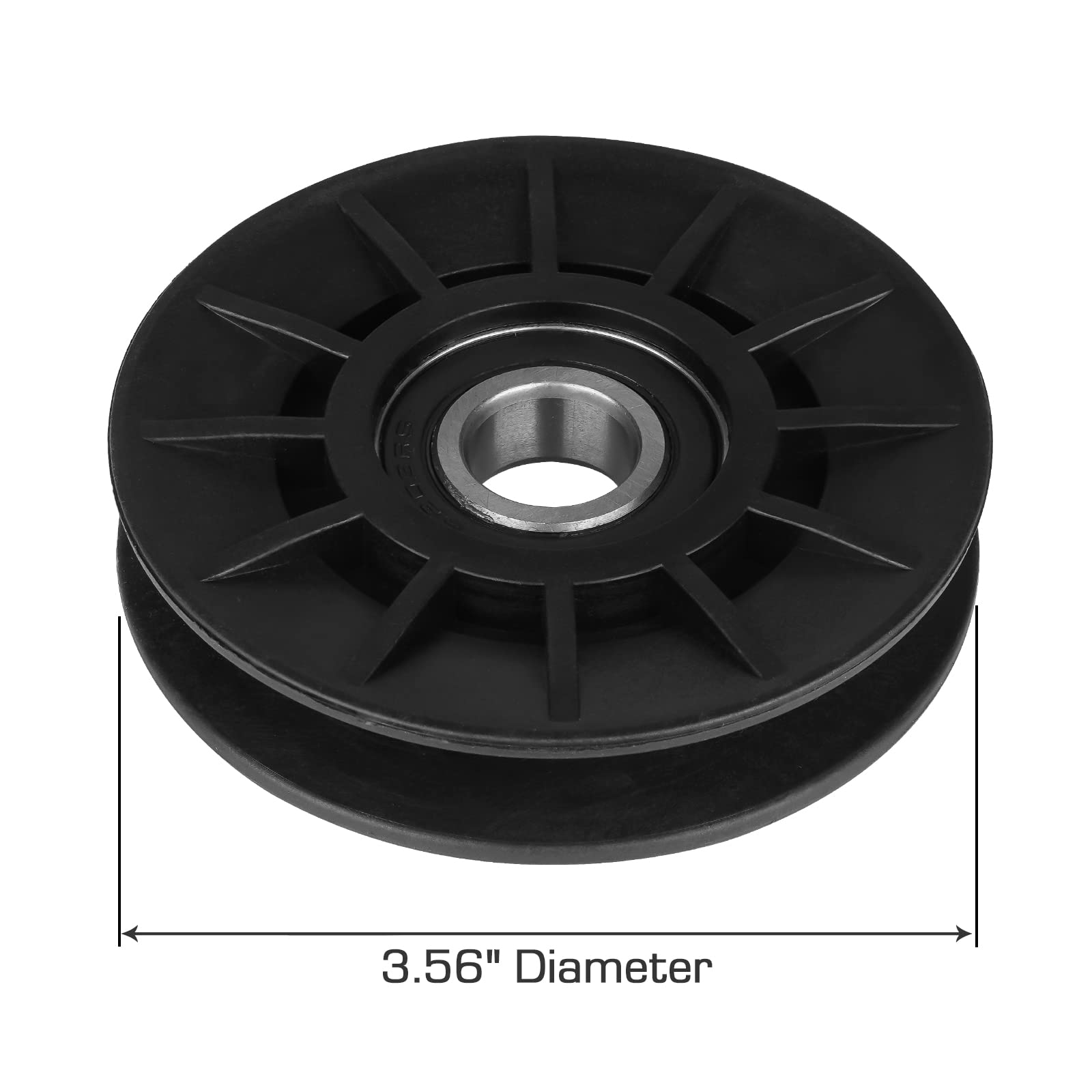 ILONPA 756-05024 V-Idler Pulley 756-05032 754-05027 954-05027 for Cub Cadet MTD Craftsman XT1-GT 50 XT1-GT50 XT1-GT54 FAB XT1-LT42 XT1-LT42 C XT1-LT46 XT2-GX54D(1 Pack)