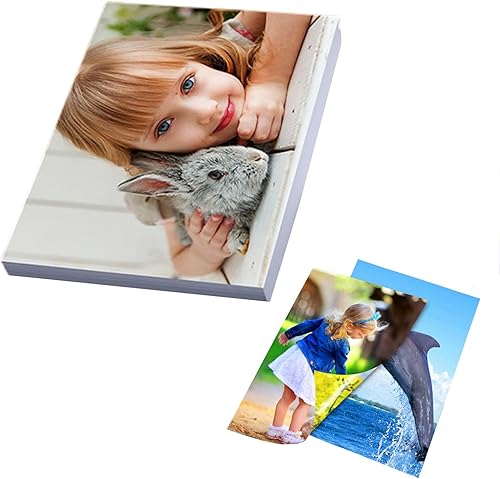 LIWUTE Papel láser brillante A316.5 x 11.5 pulgadas, 50 hojas, papel recubierto de doble cara de alta calidad para impresoras láser, ideal para