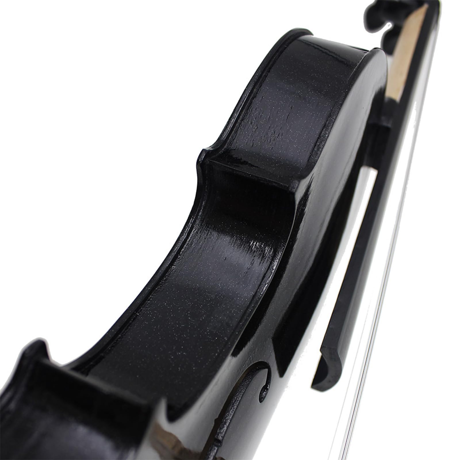Violín profesional de tamaño completo 4/4, práctico instrumento musical con textura de madera pequeña, práctica familiar