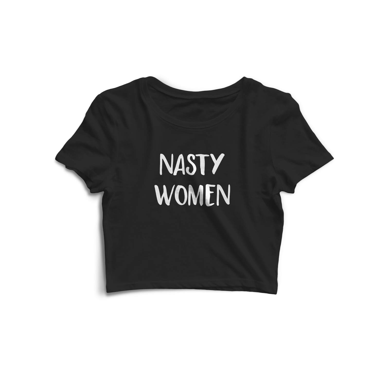Shoppers Daddy Nasty Women Women's Crop Top T-Shirt
