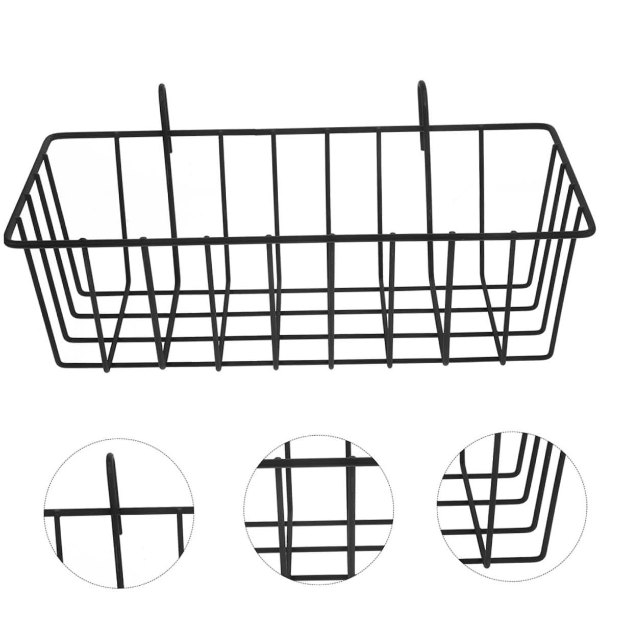 Râtelier à Foin pour Lapins en Fer Noir 5 Pièces pour Cage | Contrôle des Portions, Stable et Difficile à Déplacer, Adapté aux Chinchillas et Lapins en Intérieur