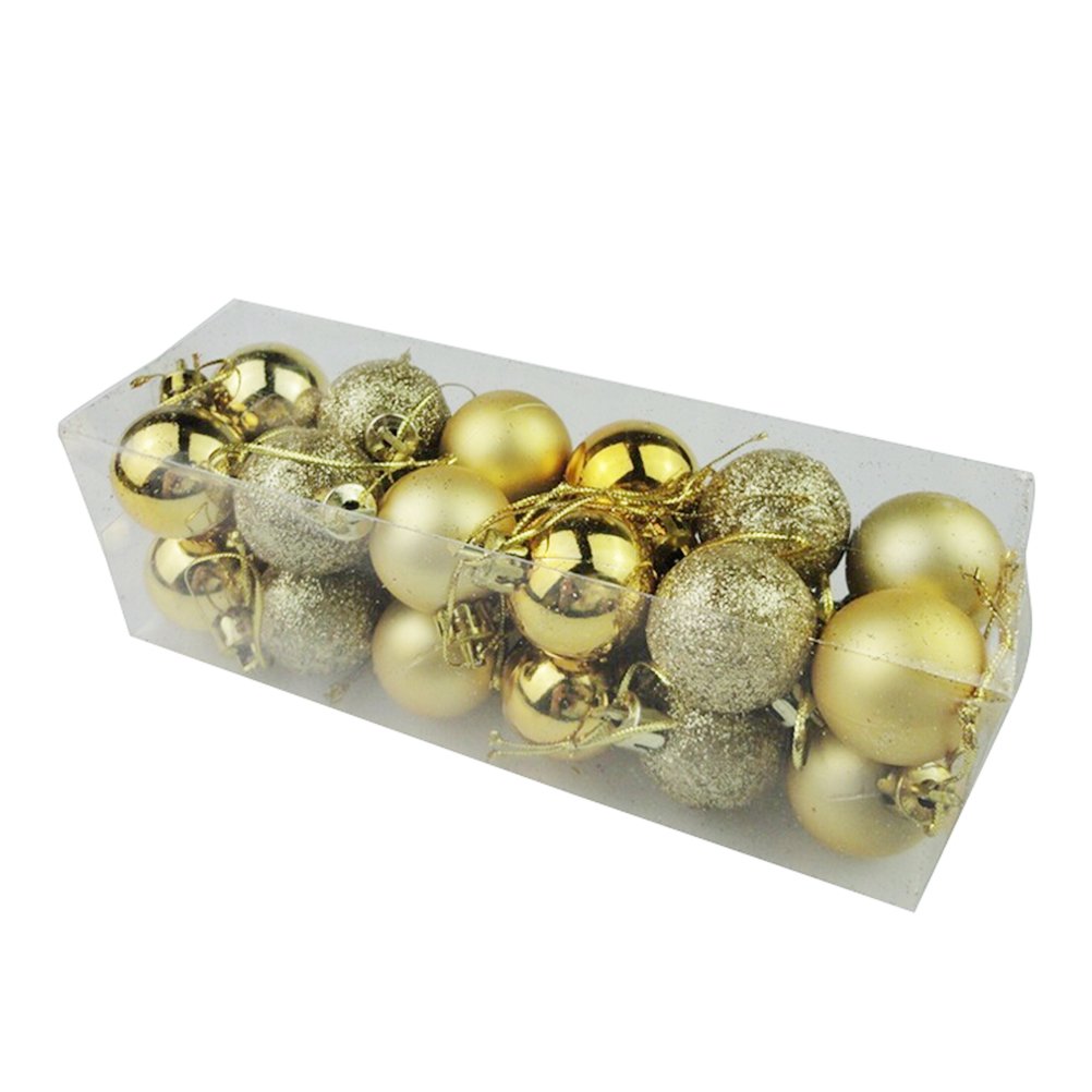 Changyin-UK 24 Pcs Christmas Tree Decor Ball Bauble Hanging Party Ornament Decor (30cm)