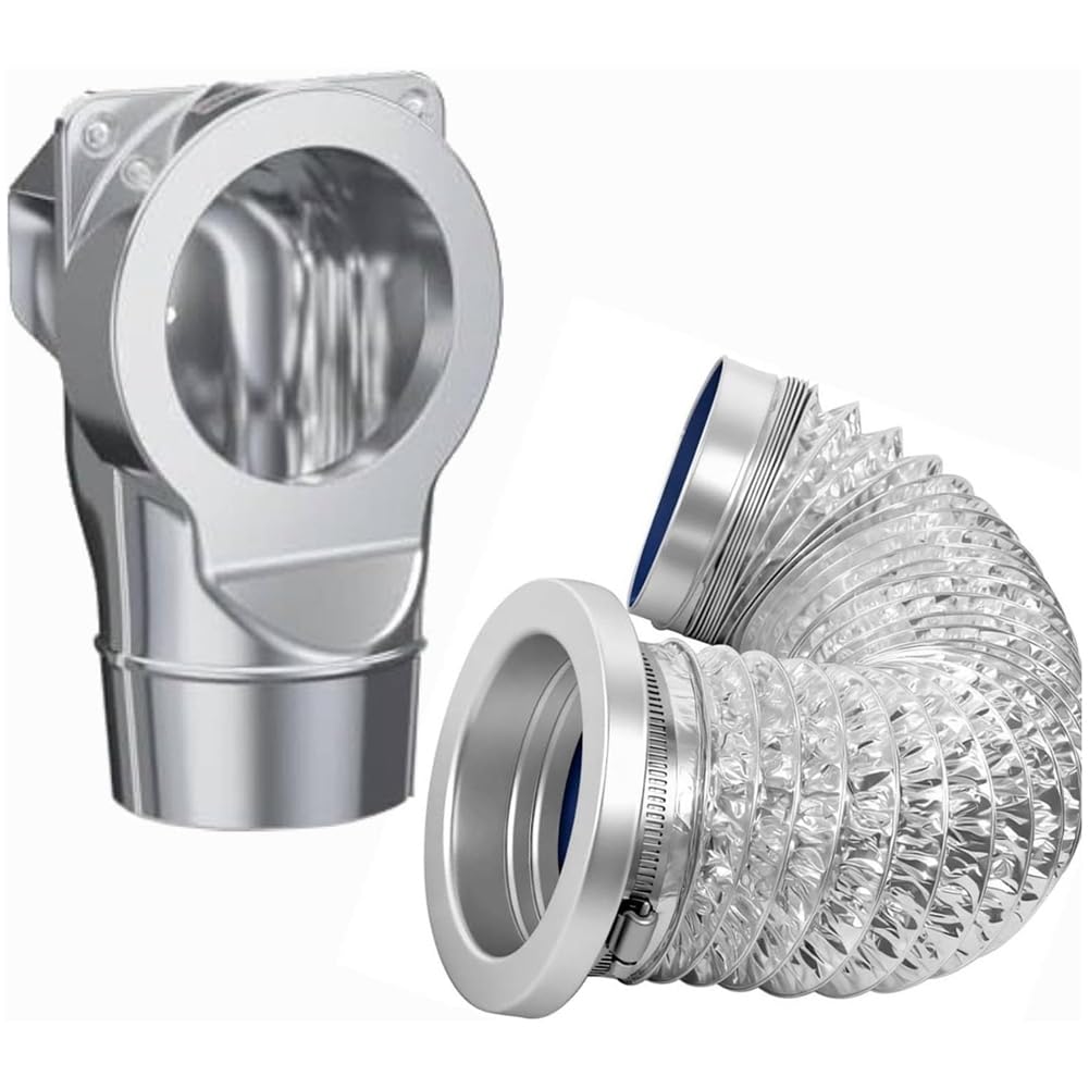 Aundhegrtt Dryer Vent Coupler Coupling Connector Kit Magnetic DV-90 Airtight Seal& Quick Connect