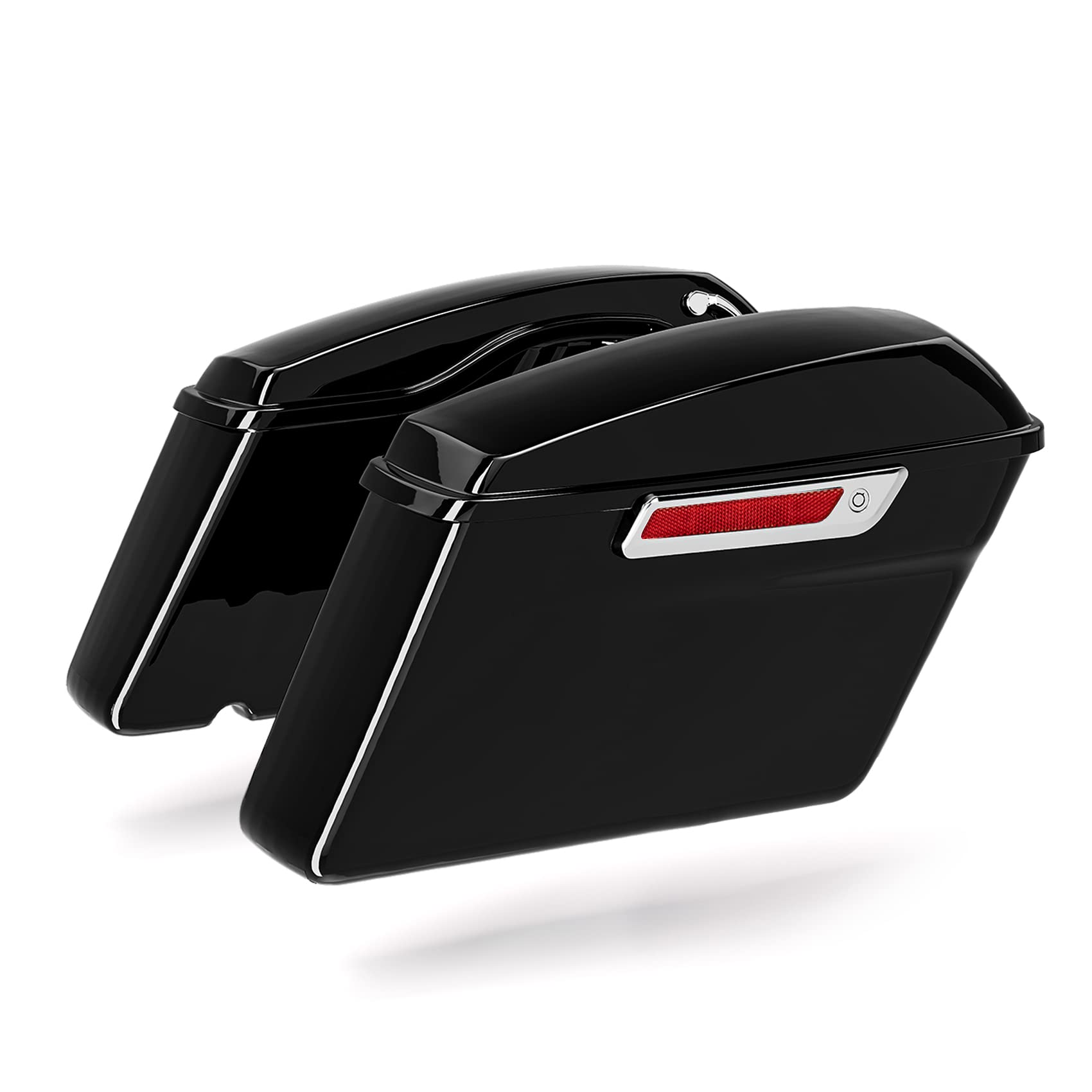 TCMT Hard Saddlebags with One Touch Latch Key Lids Fit For Harley Touring Road King Road Glide Street Glide Electra Glide Ultra-Classic 2014-2023