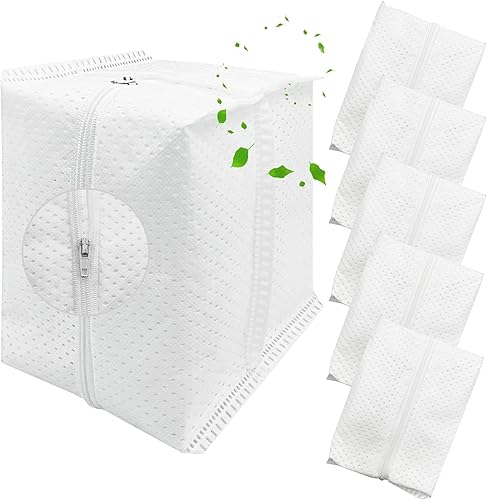 6 Pack Reusable Vacuum Bags for iRobot Roomba i&s&j Series with Zipper, Replacement Bags Compatible with iRobot Roomba, i3, i3+, i4, i4+, i6, i6+,