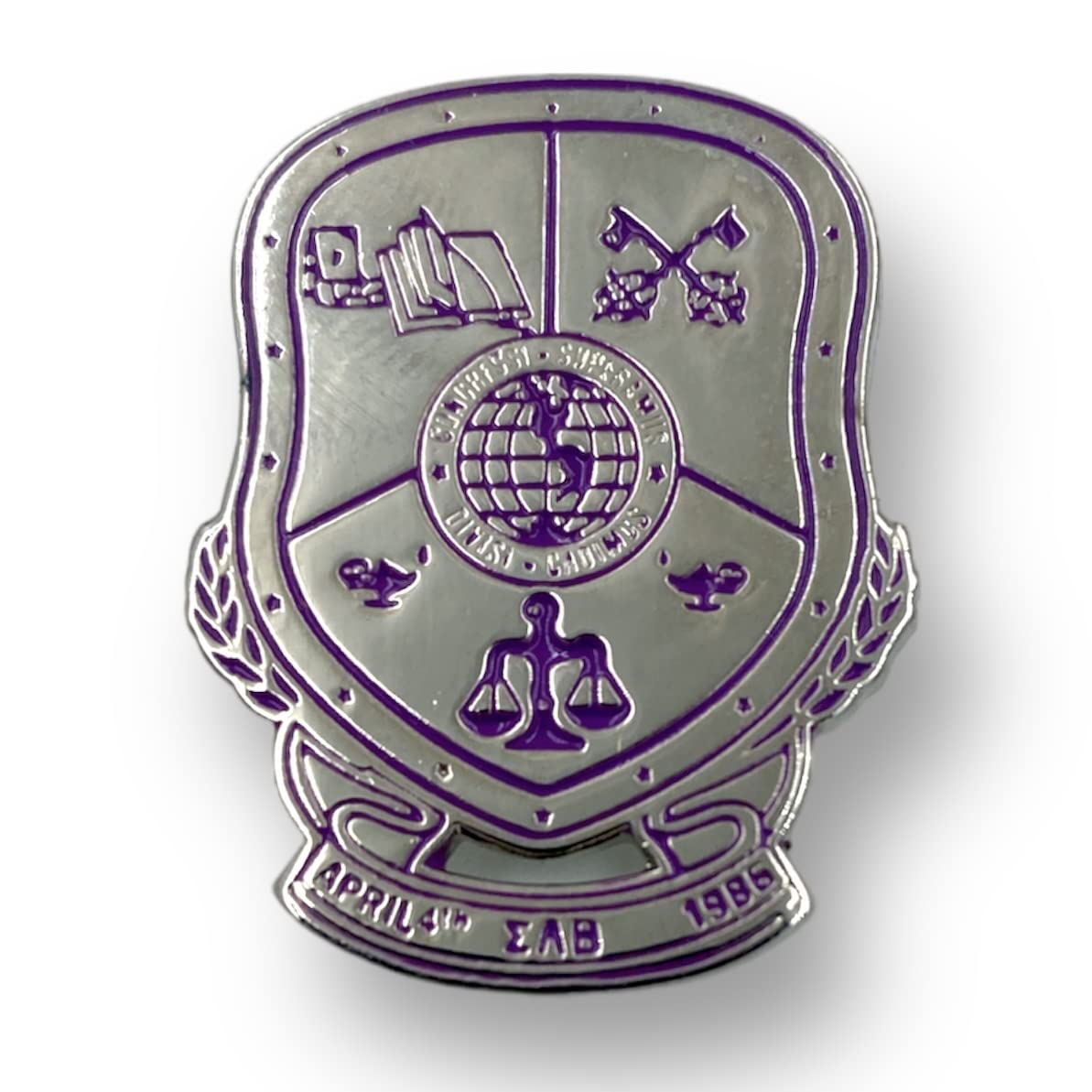 Pin de solapa Sigma Lambda Beta broche de nailon para chaqueta coleccionable 3