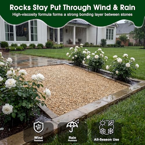 teexpert 1 gallon rock glue for landscaping – Strong Pea Gravel Binder & Stone Adhesive Image 4