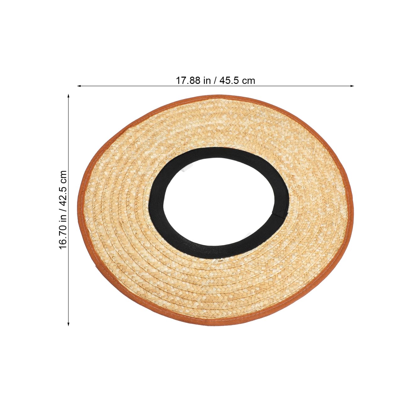 Visiera parasole orlatura per tessere cappello di paglia copertura cappello rigido protezione traspirante ombrellone paglia cappello rigido parasole cappello rigido visiera cappello a tesa piena