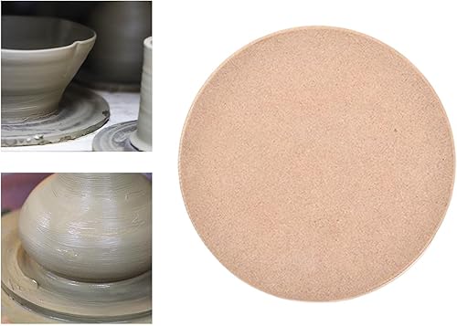 Miniatura 6 de MagiDeal Bates de rueda de cerámica, bates equilibrados, tablero de fibra de arcilla, bates de cuña para losa en blanco, almohadilla de bandeja de