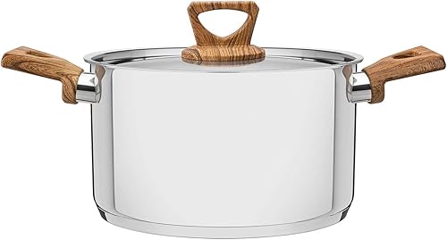 Miniatura 3 de Tramontina Brava - Juego de 5 cacerolas de acero inoxidable 4 1 con tapa, apto para todo tipo de cocinas, 5 piezas