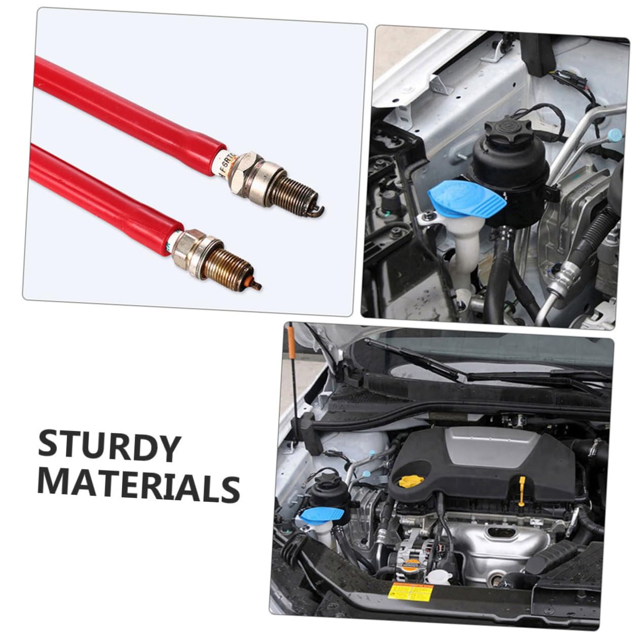 ULTECHNOVO 8 Pz colla stick per candele Installatore Attrezzo installazione Attrezzo per installare candele auto estrattore di candele kit rimozione gomma da cancellare rosso