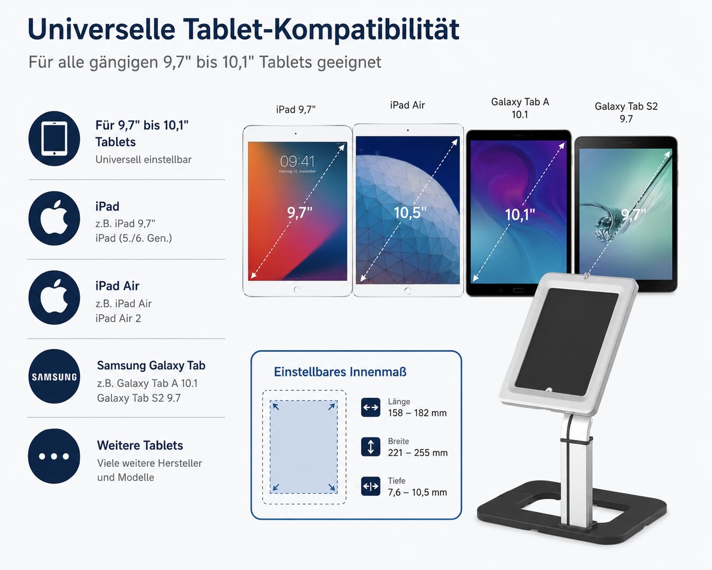 PureMounts® Soporte para Tablet - Universal