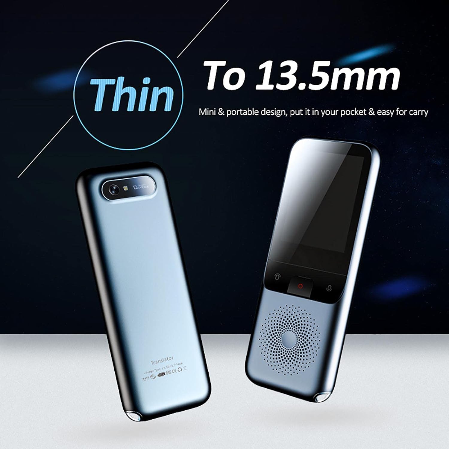 Portable Language Translator Device - Instant Voice Translator Device Two Way Real Time Voice Translator Device Multilingual Language Translation Device,