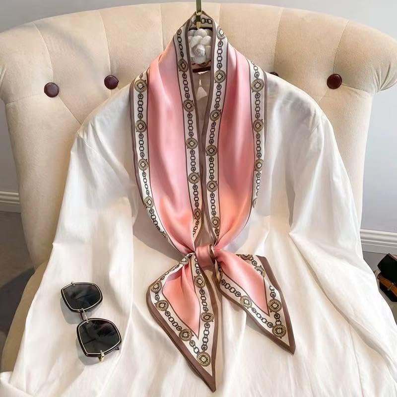 Dailyacc Silky Head Scarf For Women Lightweight Neck Tie Hair Fashion Scarves2